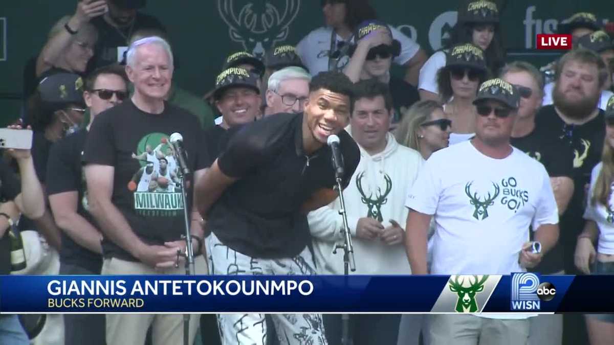 Video Giannis Antetokounmpo talks after the Milwaukee Bucks' NBA Finals win  - ABC News