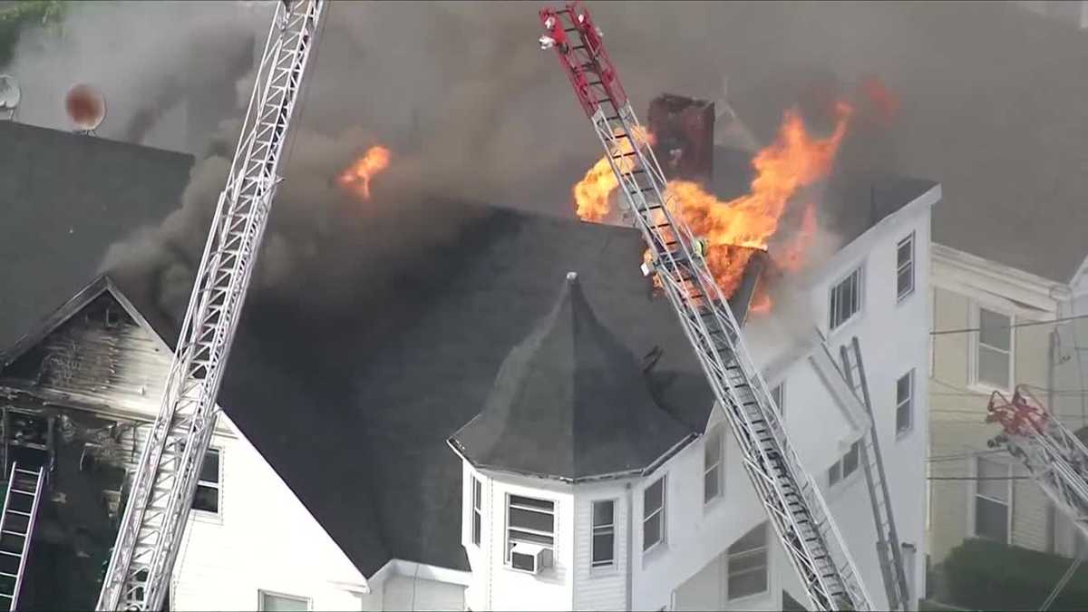 Firefighters Battle Massive Multifamily Home Blaze Malden Massachusetts