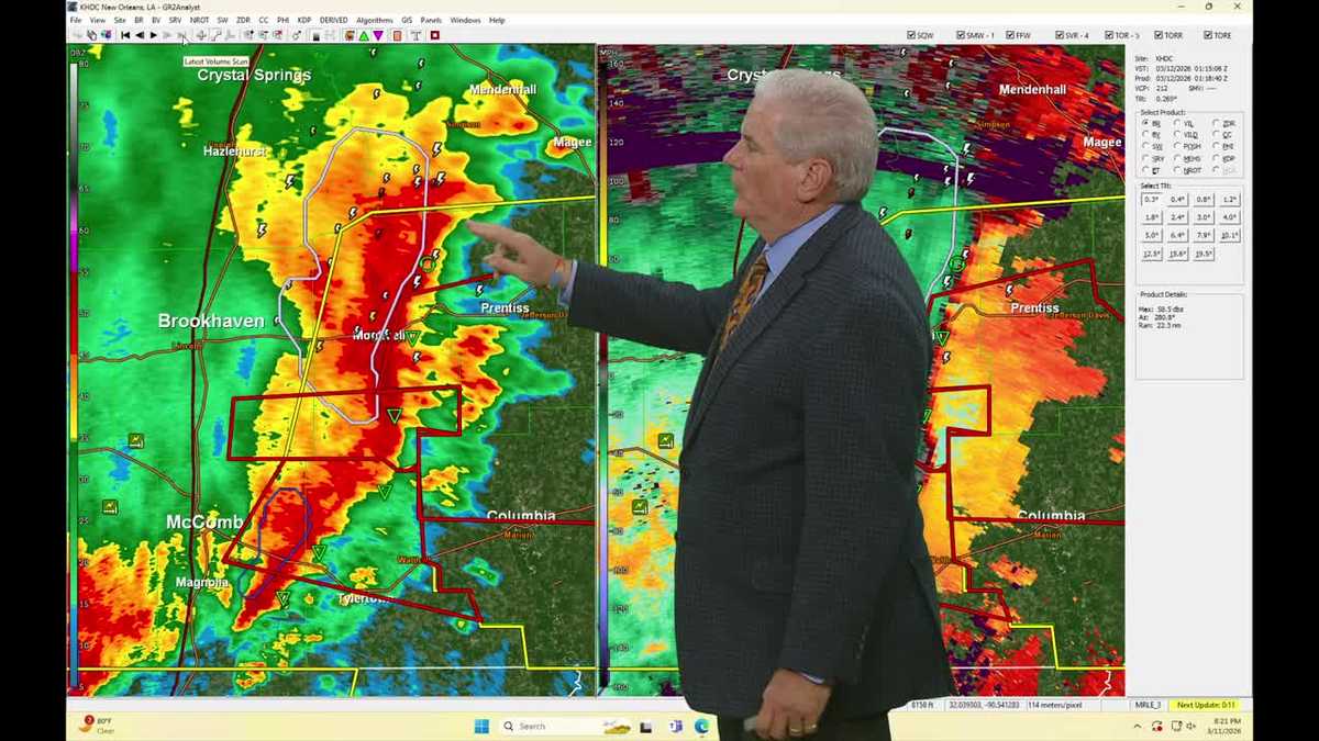 Severe storms expected as cold front approaches