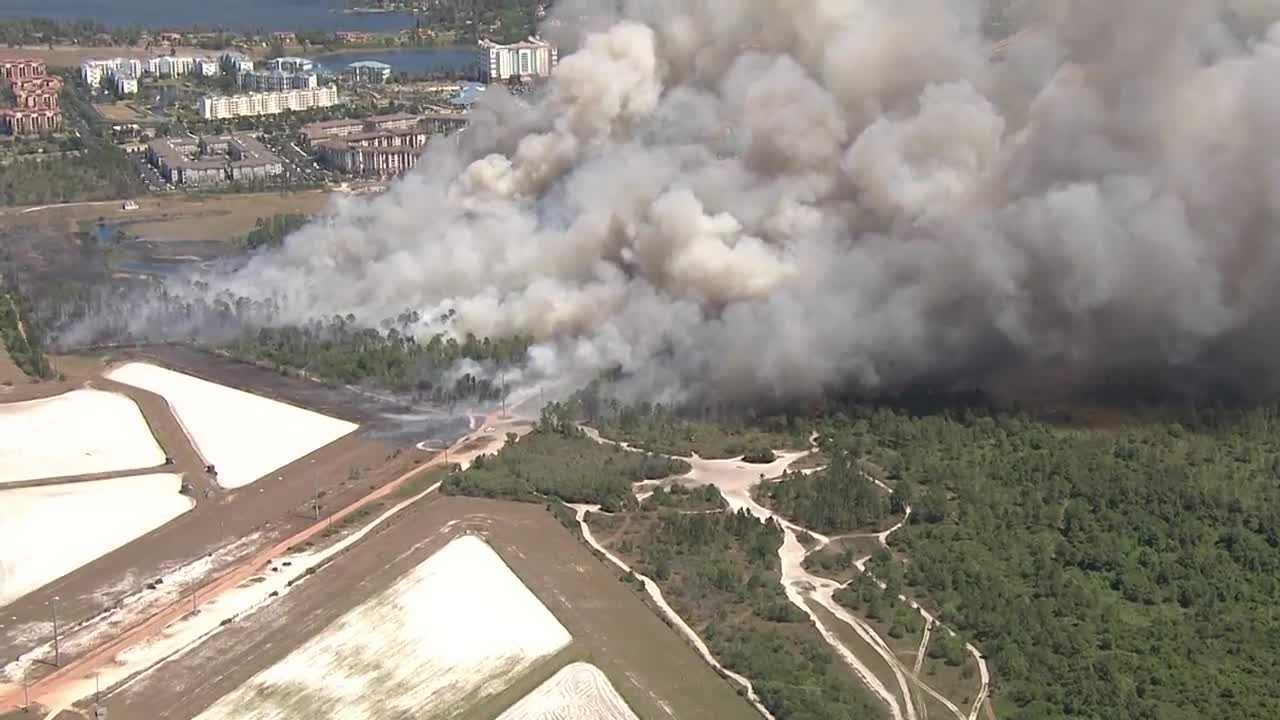 Brush Fire Burns 475 Acres Near I-Drive