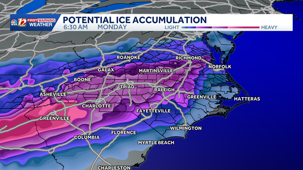 Winter Storm Watch in North Carolina | Preparing for sleet and accumulating ice this weekend