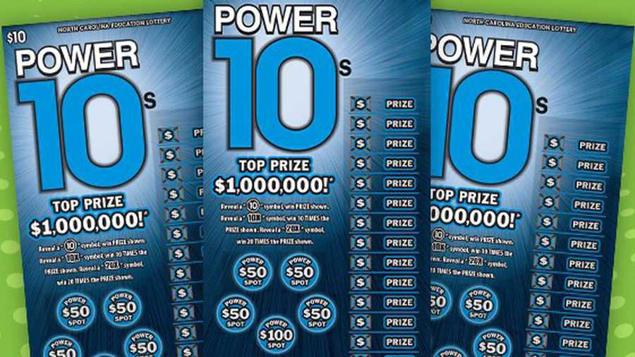 Power 10s scratchers North Carolina education lottery
