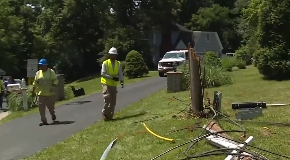 Power Crews Race To Fix Outages During Hottest Weather Of Year