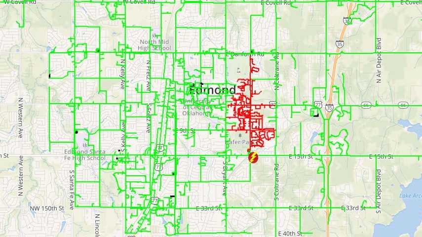 Power restored to thousands in Edmond, officials say