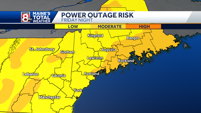 Friday storm brings high winds, heavy rain to most of Maine