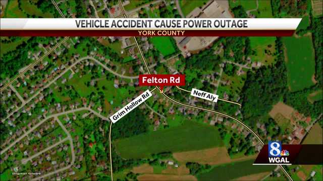Vehicle crash into power pole causes power outage for Windsor Township - Vimarsana News