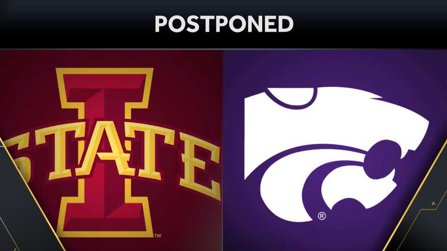 ISU's game at KSU has been postponed.