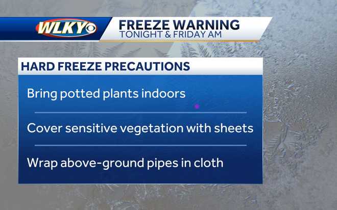 Did you see any flurries? Another Freeze Warning in effect before ...