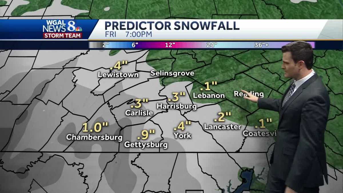 Central Pennsylvania weather forecast Friday brings chance of light