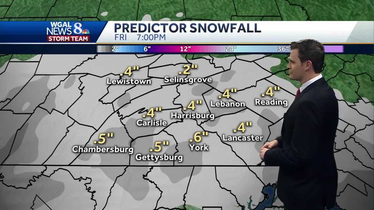 Central Pa. forecast Snow ends this afternoon