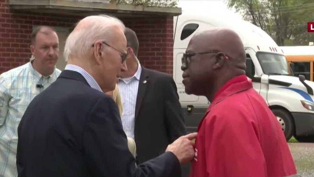 President's visit to Rolling Fork lifts spirits of those affected by