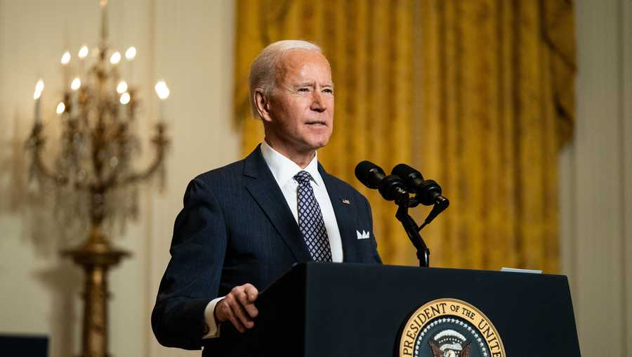 President Joe Biden delivers remarks at a virtual event hosted by the Munich Security Conference in the East Room of the White House on Feb. 19, 2021 in Washington, D.C.