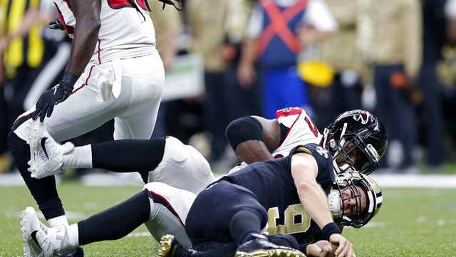 Falcons stun first-place Saints, 26-9 AP