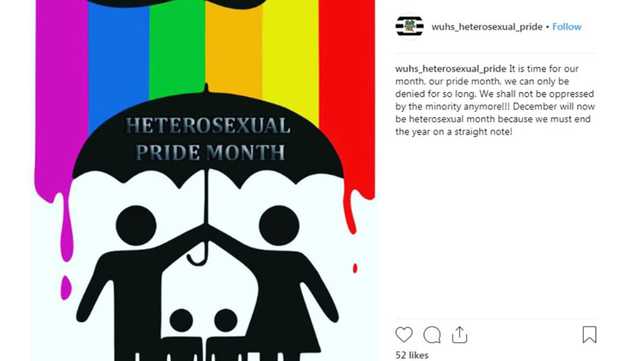 Frustrante error Molestia Pride or prejudice? Managers of straight pride Instagram page say message  misunderstood