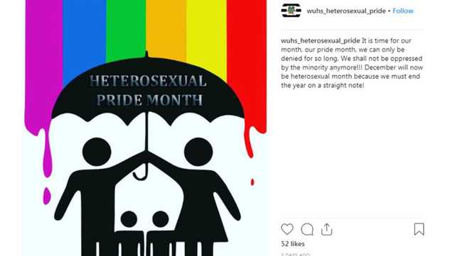 cómo utilizar Celo Preocupado Pride or prejudice? Managers of straight pride Instagram page say message  misunderstood
