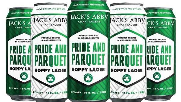 Cans of Pride and Parquet beer
