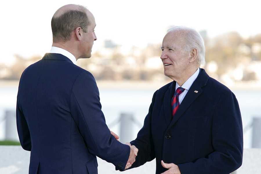 Prince William President Joe Biden meet JFK Library