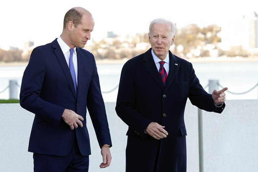 Prince William President Joe Biden meet JFK Library