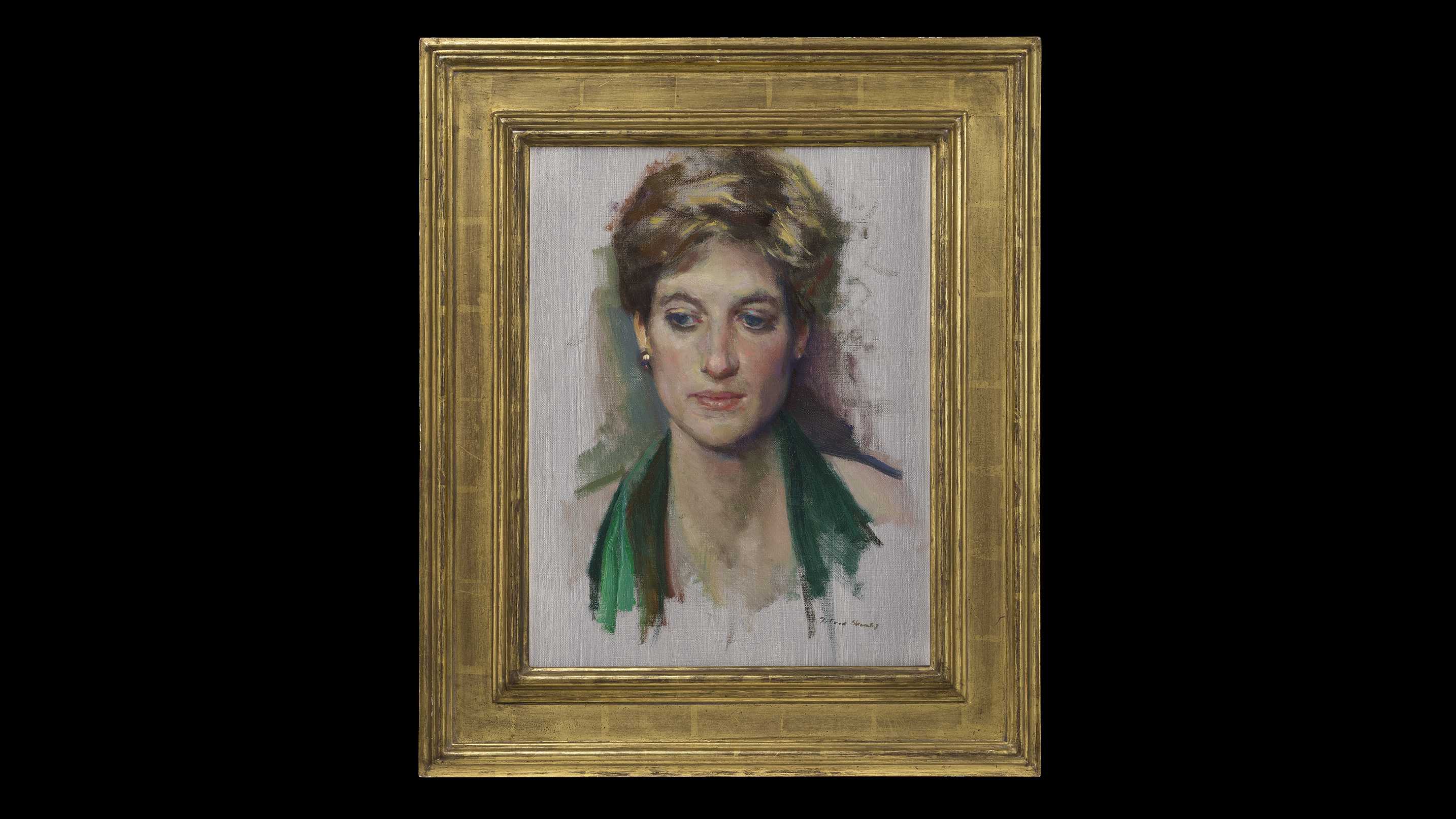 Extraordinarily rare' Princess Diana portrait goes on display in