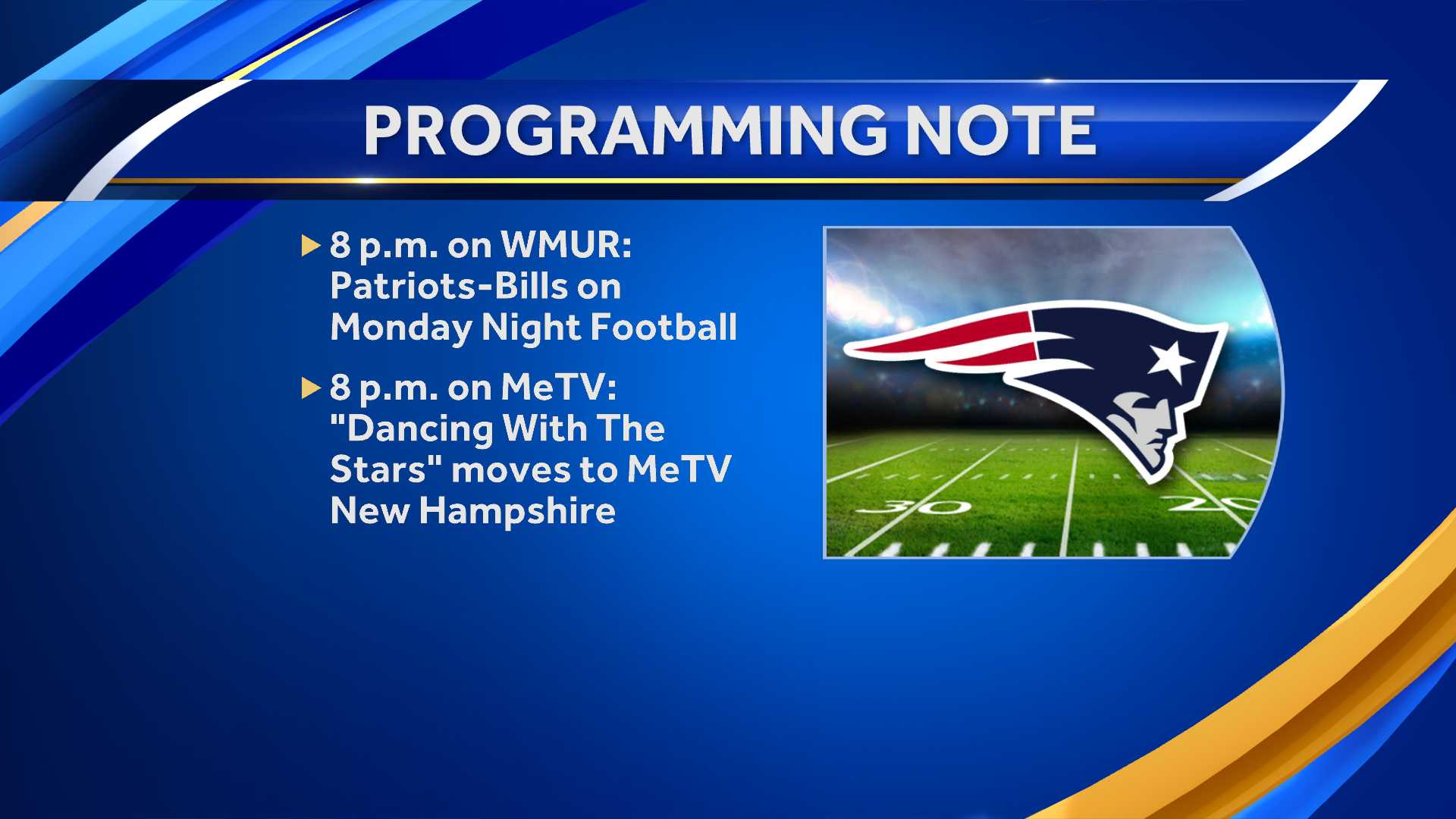 WMUR Programming Note: Granite State Debate Followed By Patriots Game