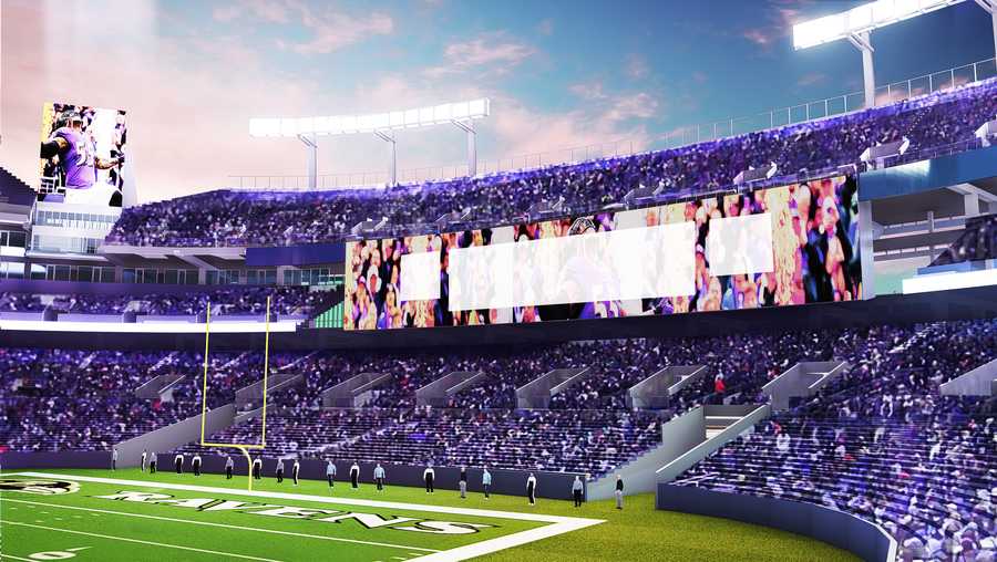 New 4K ultra-high definition video displays, escalators and elevators to the upper deck, a new sound system and upgraded kitchen facilities are part of a three-year $120 million improvement plan for M&T Bank Stadium  announced Tuesday by the Baltimore Ravens.