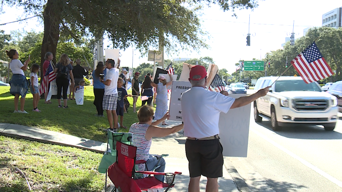 Palm Beach County schools parents, children protest mask mandate