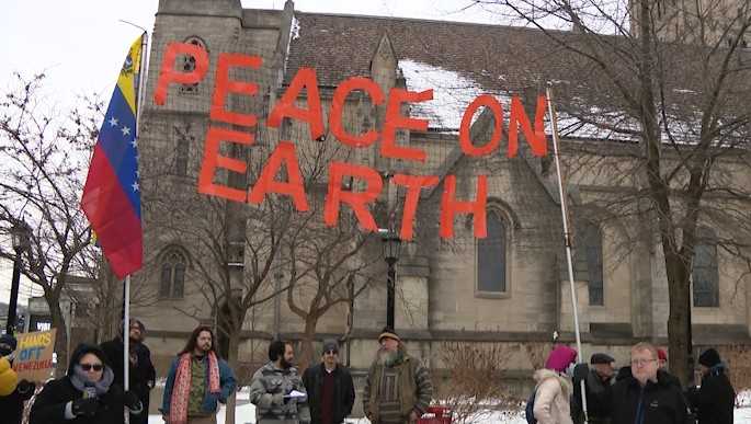 'No War on Venezuela' protest held in Pittsburgh hours after US military strike