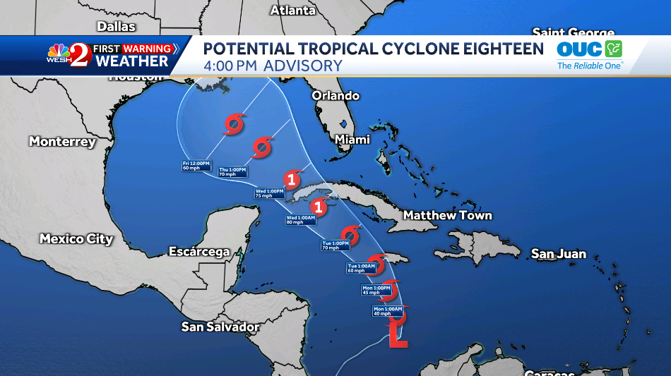 Potential Tropical Cyclone 18 likely to develop into Tropical Storm Rafael