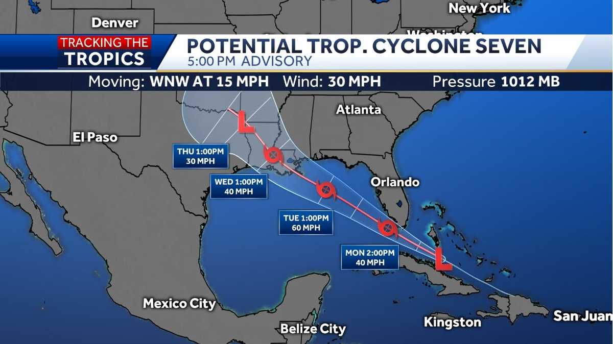 Tropical Storm watches issued for Mississippi gulf coast