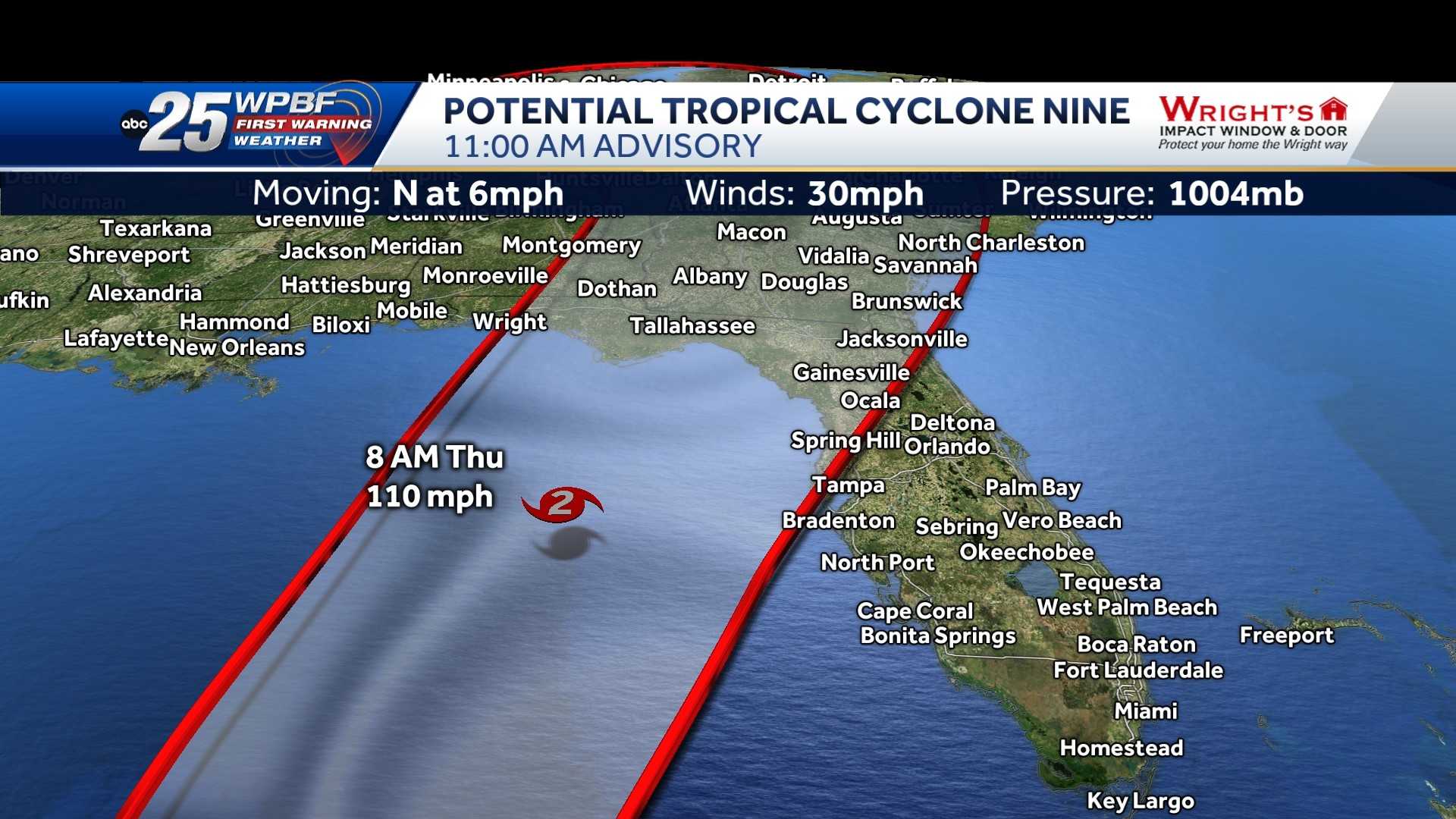 Tracking Potential Tropical Cyclone Nine: Computer models and maps