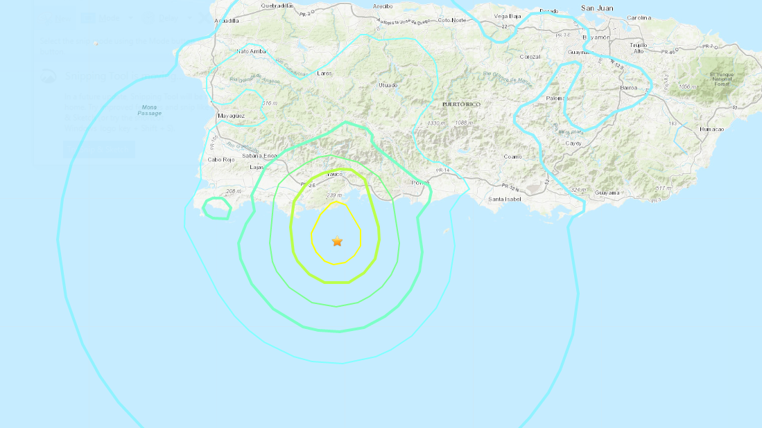 Earthquake Risk Puerto Rico 5.8-magnitude quake strikes Puerto Rico, damage reported