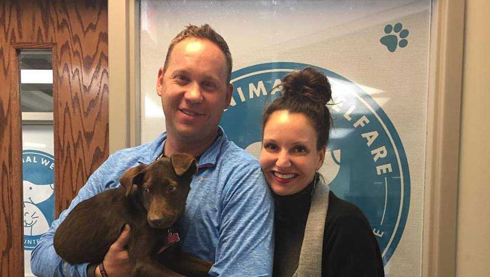 OKC firefighter adopts puppy he found after deadly house fire