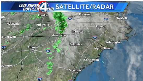 Scattered showers pass through Upstate, Western North Carolina