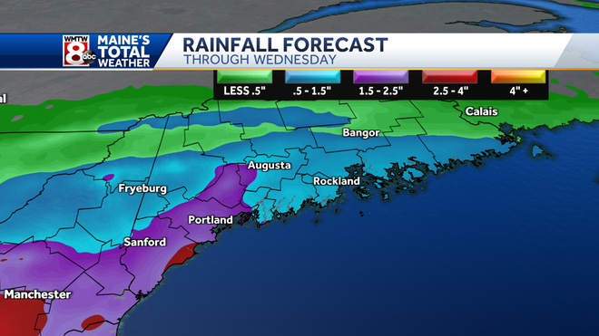 Soaking Labor Day Rain Could Cause Flooding In Maine