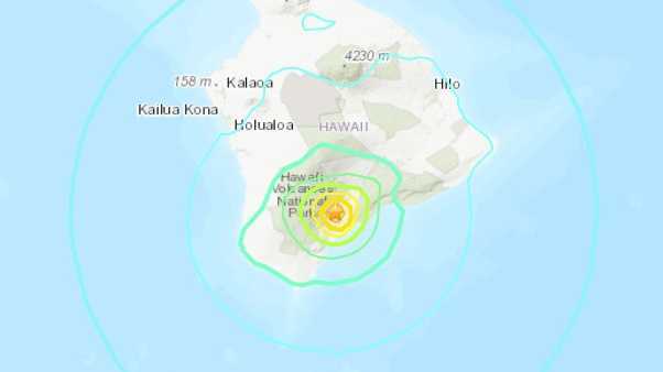 Earthquake hawaii today just now