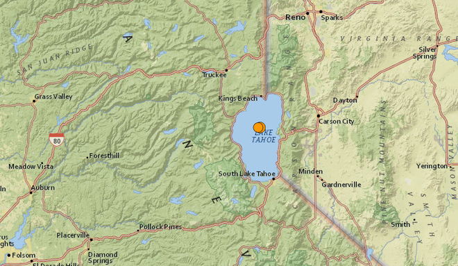 Usgs Two Earthquakes Recorded In Lake Tahoe Area Usgs Two Earthquakes Recorded In Lake Tahoe Area