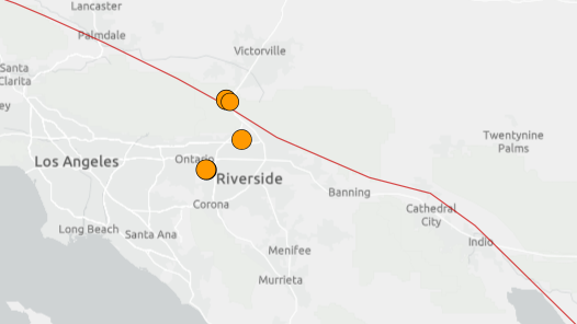 Beberapa gempa bumi mengguncang California Selatan Selasa malam, Rabu pagi