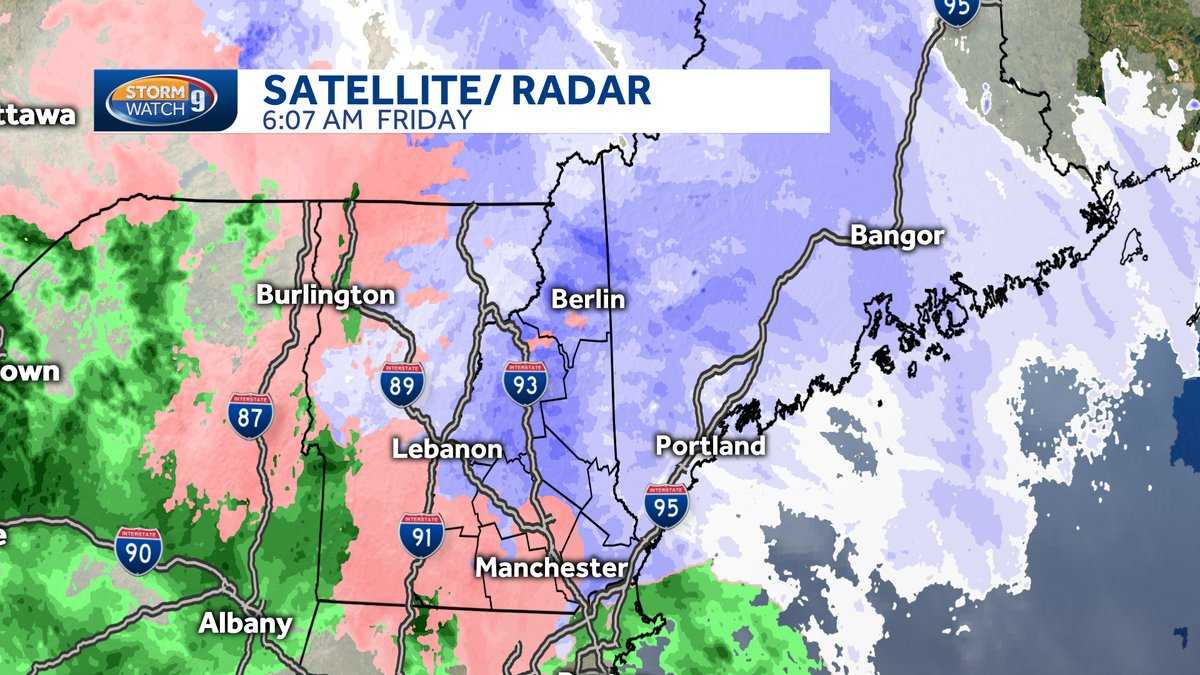 Storm system brings snow, wintry mix and then rain