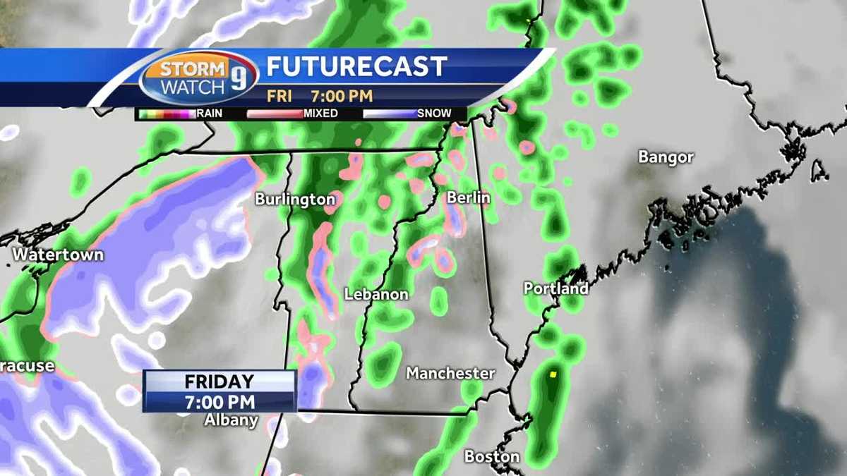 More rain Friday; highs in the 70s early next week