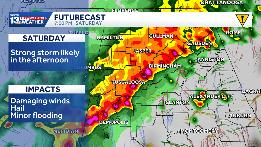 Alabama weather forecast: Heavy weekend storms - WVTM
