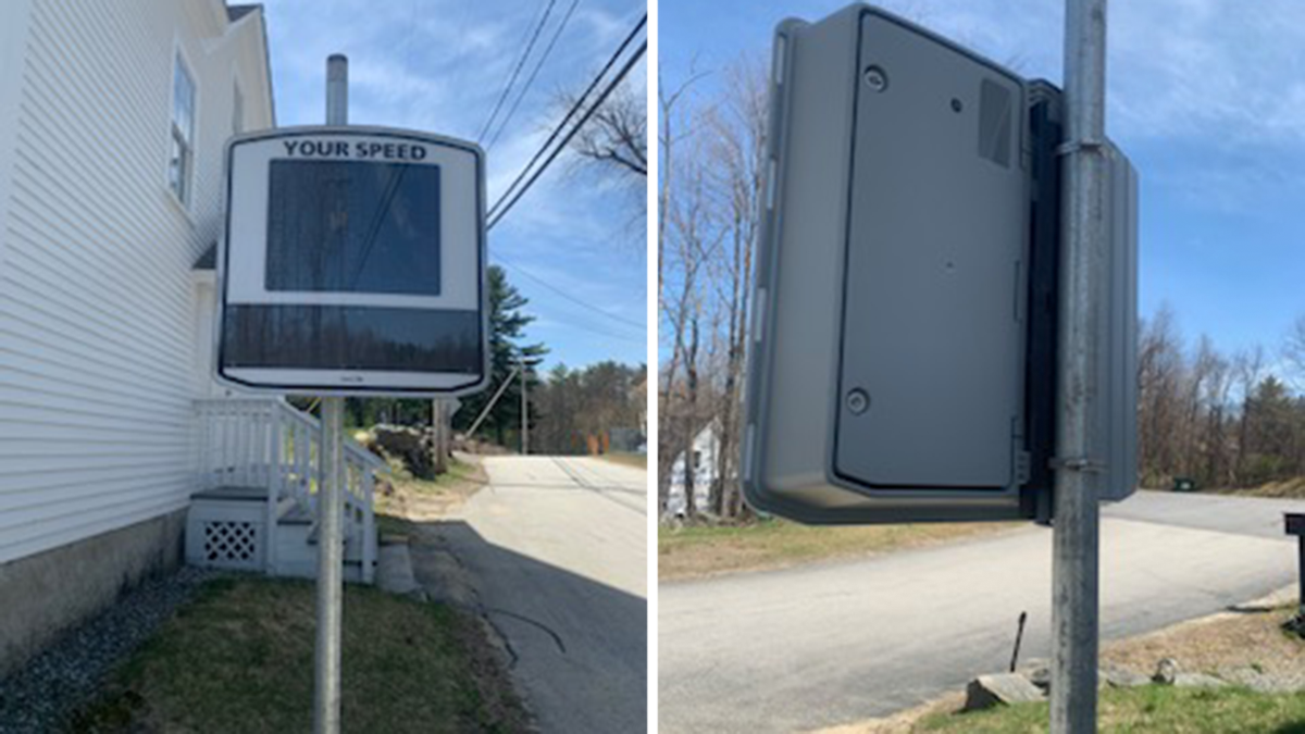 Lyndeborough police investigate theft of radar speed sign owned by town