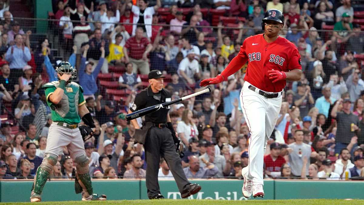 Devers homers in 4th straight as Red Sox rout Athletics again