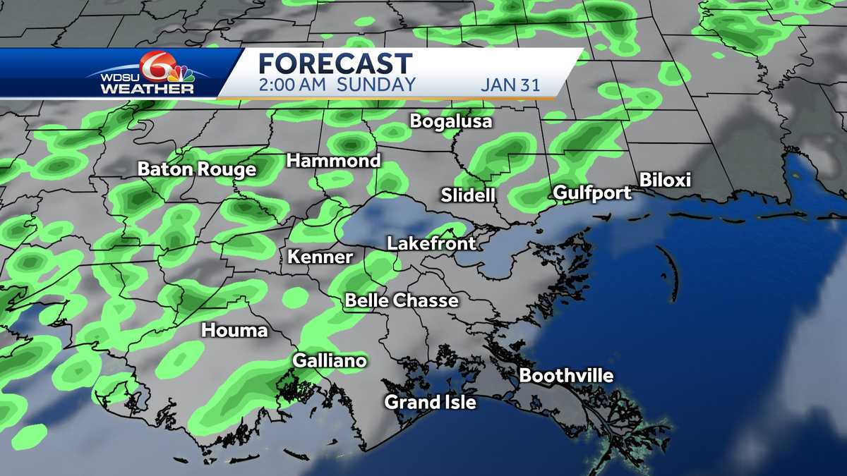 Warmer with light showers over the weekend