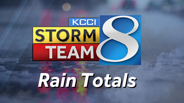 Iowa rainfall totals: Some areas got more than 5 inches of rain