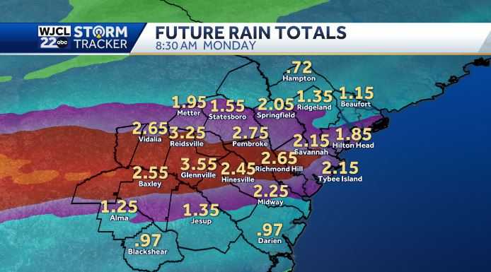Rain returning to the area Sunday. Here's when - WJCL