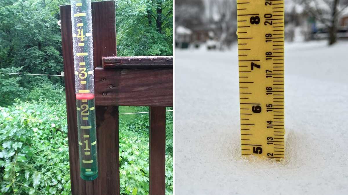 NH rain and snow totals by town Jan. 910. 2024