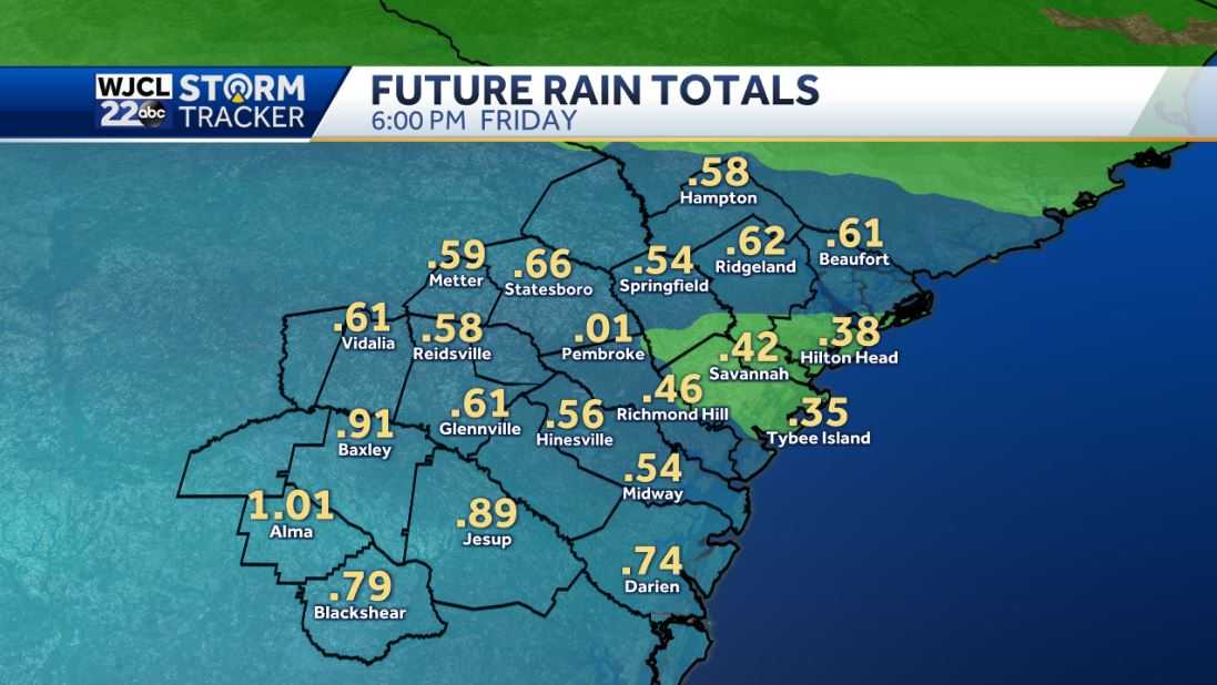Weather Impact Day on Friday with rain likely throughout the day - WJCL