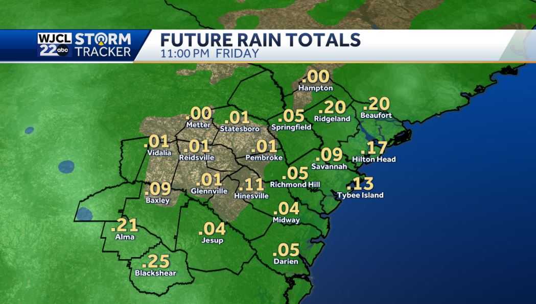 Umbrella needed today but sunshine returns by the weekend - WJCL