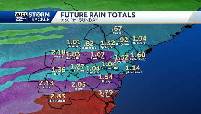 Beautiful weather on Saturday then Impact Day on Sunday with rain