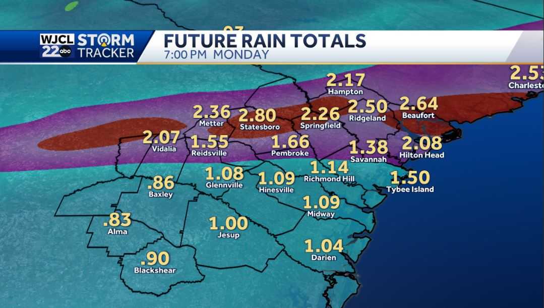Umbrella needed today and tomorrow with downpours at times - WJCL
